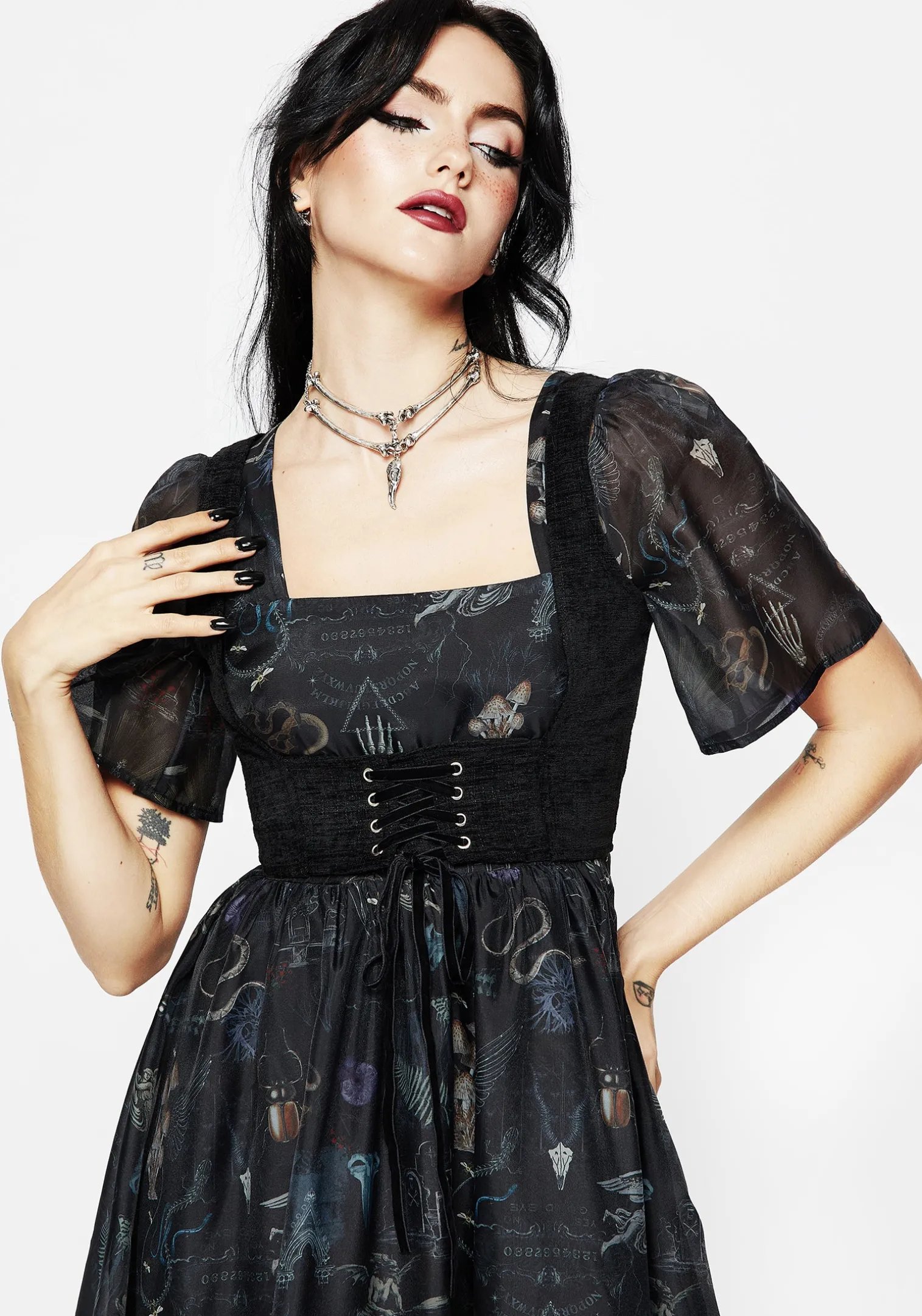 Florence Lace Up Harness Corset Top