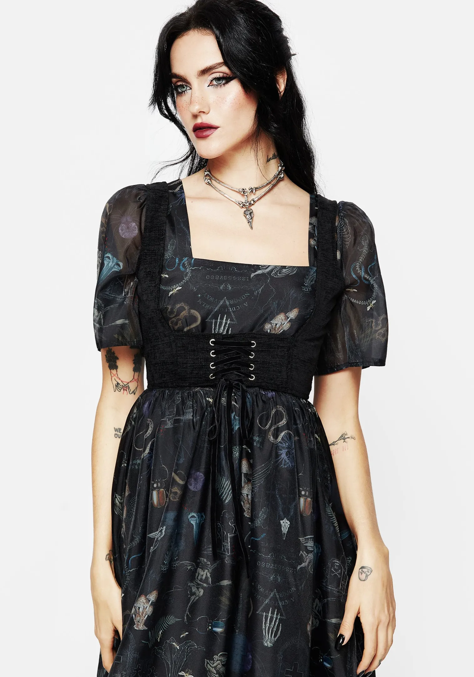 Florence Lace Up Harness Corset Top