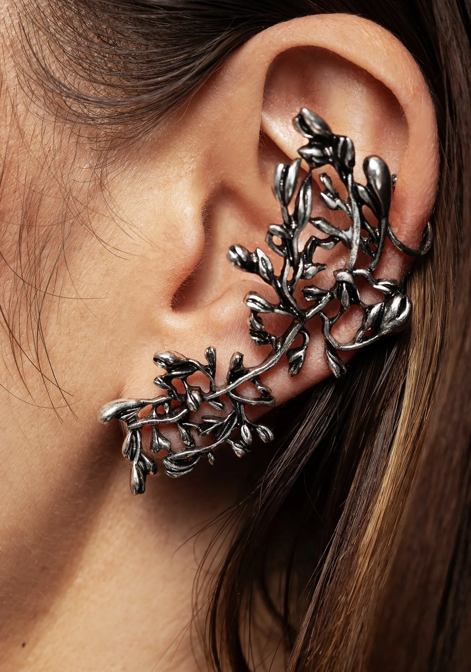 Foliate Cuff Earring