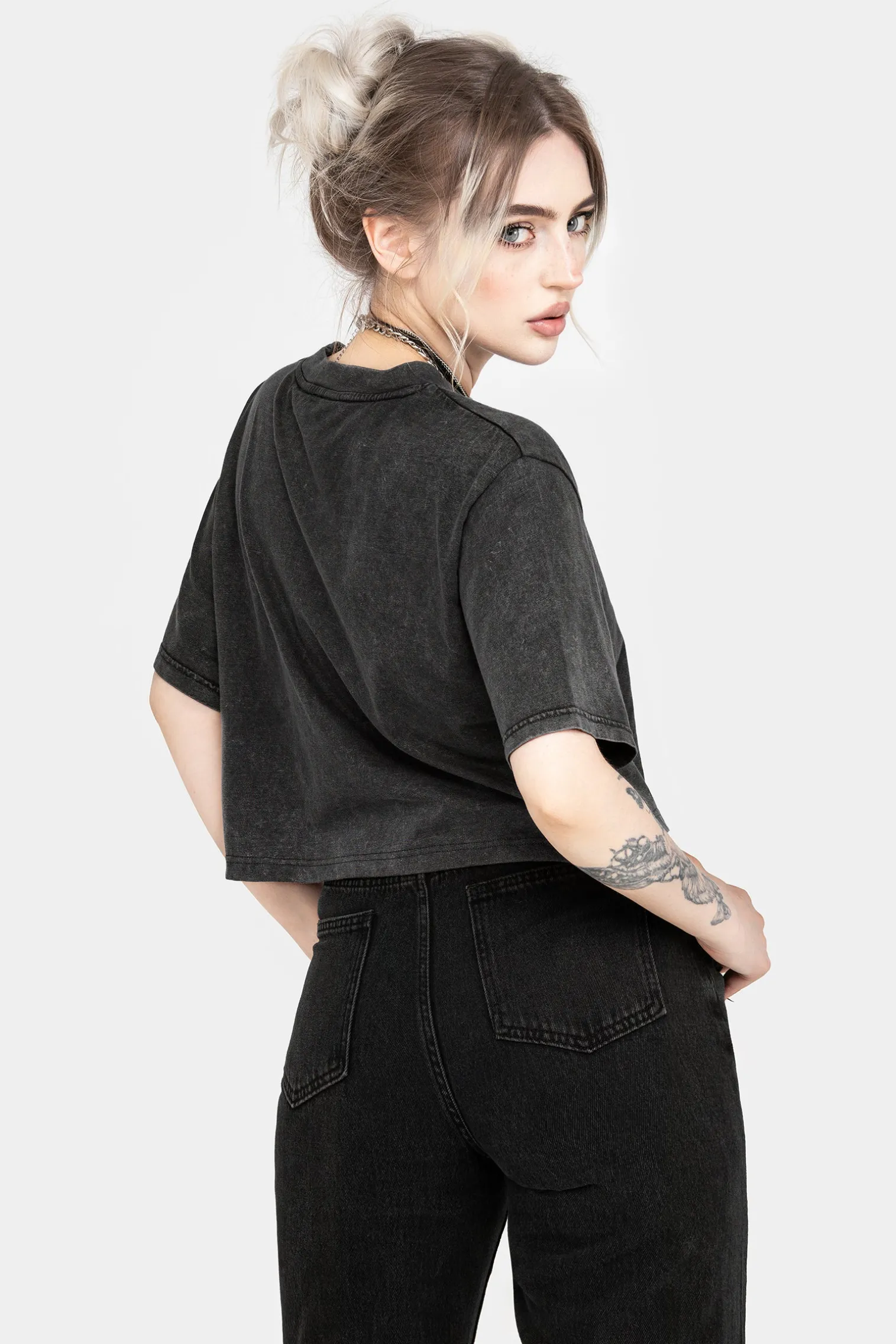 Folklore Boxy Crop T-shirt