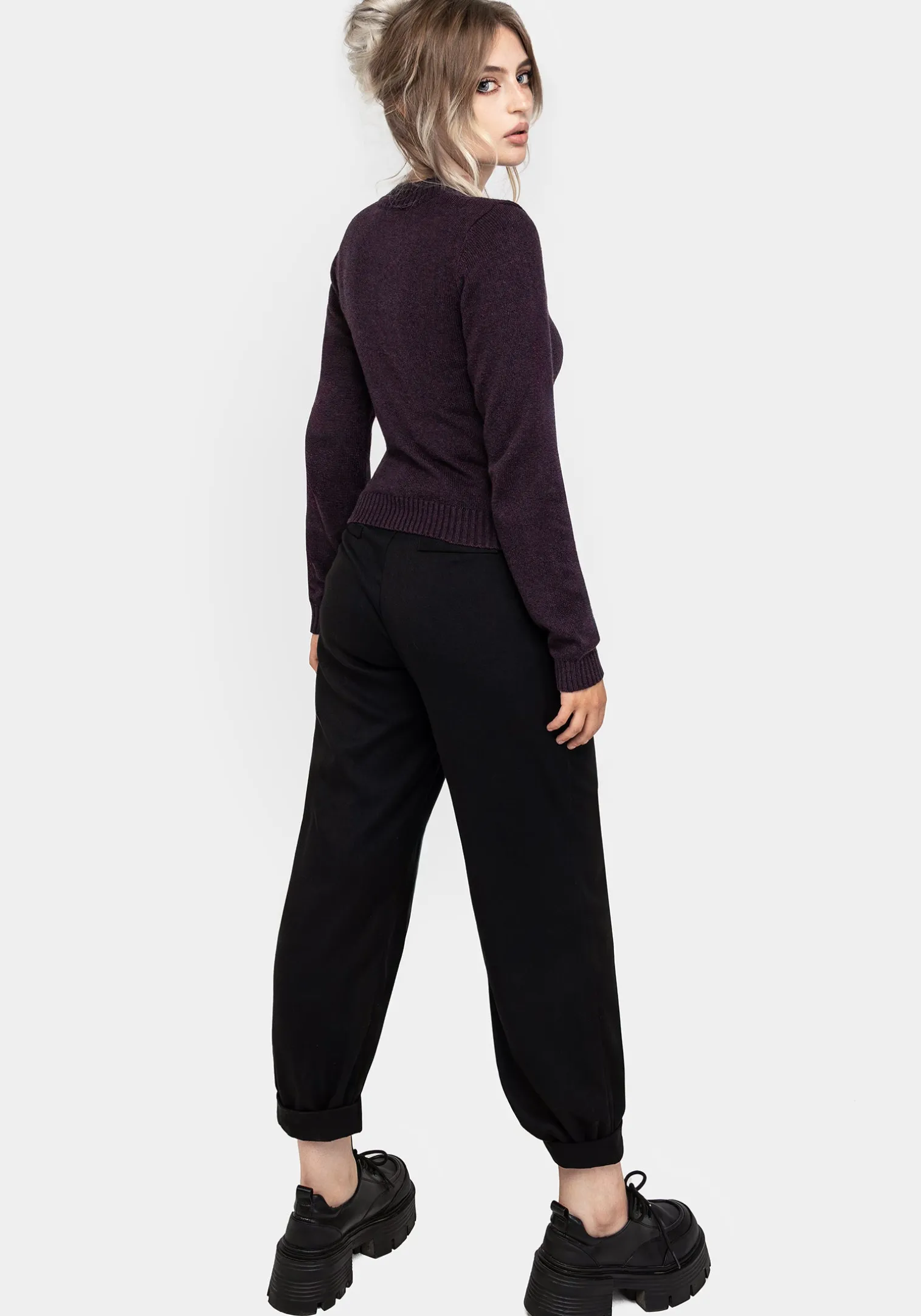 Foxglove Embroidered Knit Cardigan