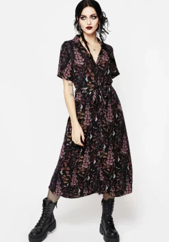 Foxglove Midi Shirt Dress