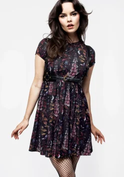 Foxglove Mini Skater Dress
