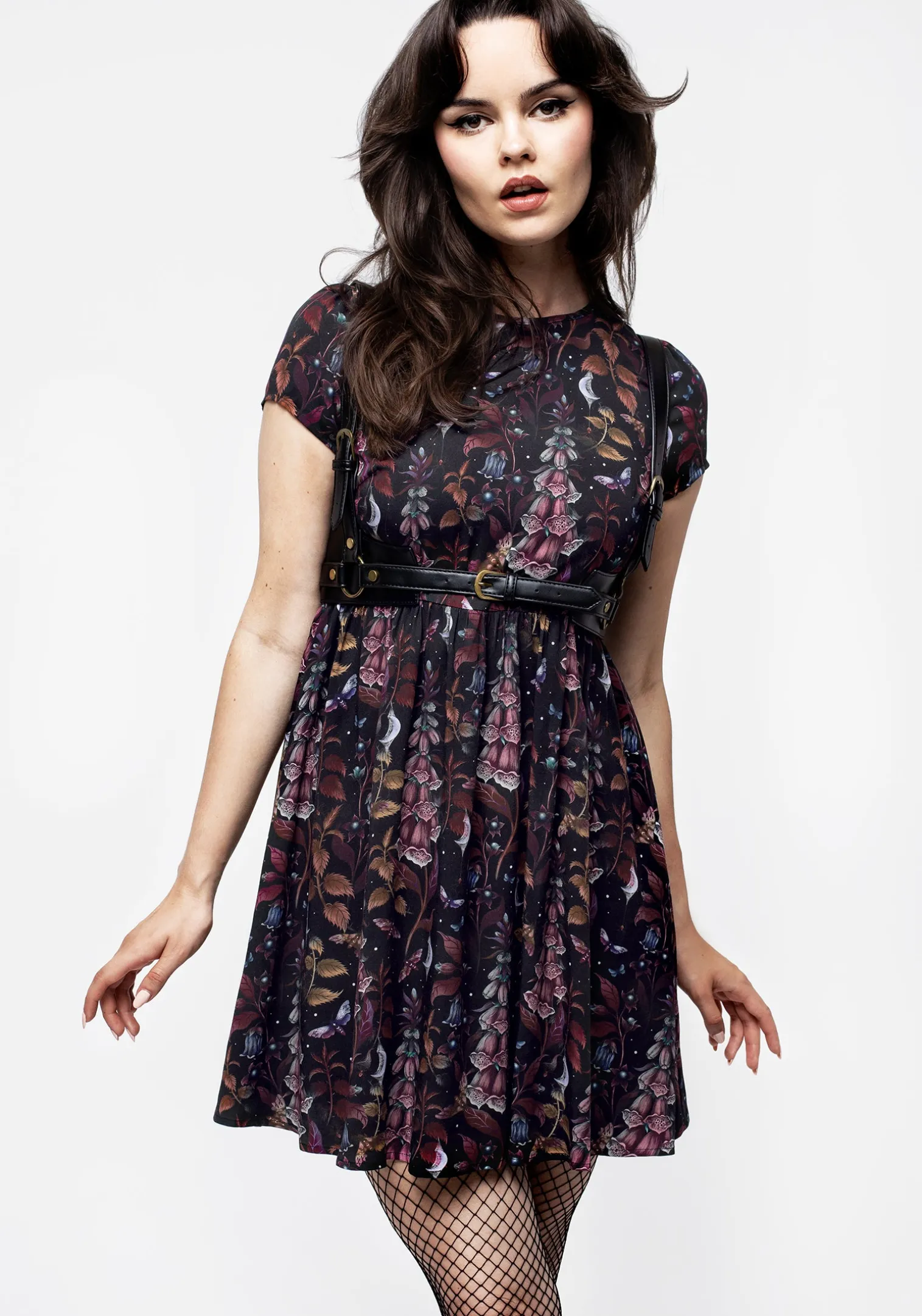 Foxglove Mini Skater Dress