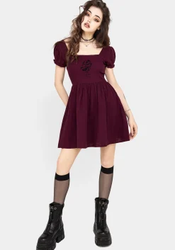 Frances Embroidered Cotton Mini Dress