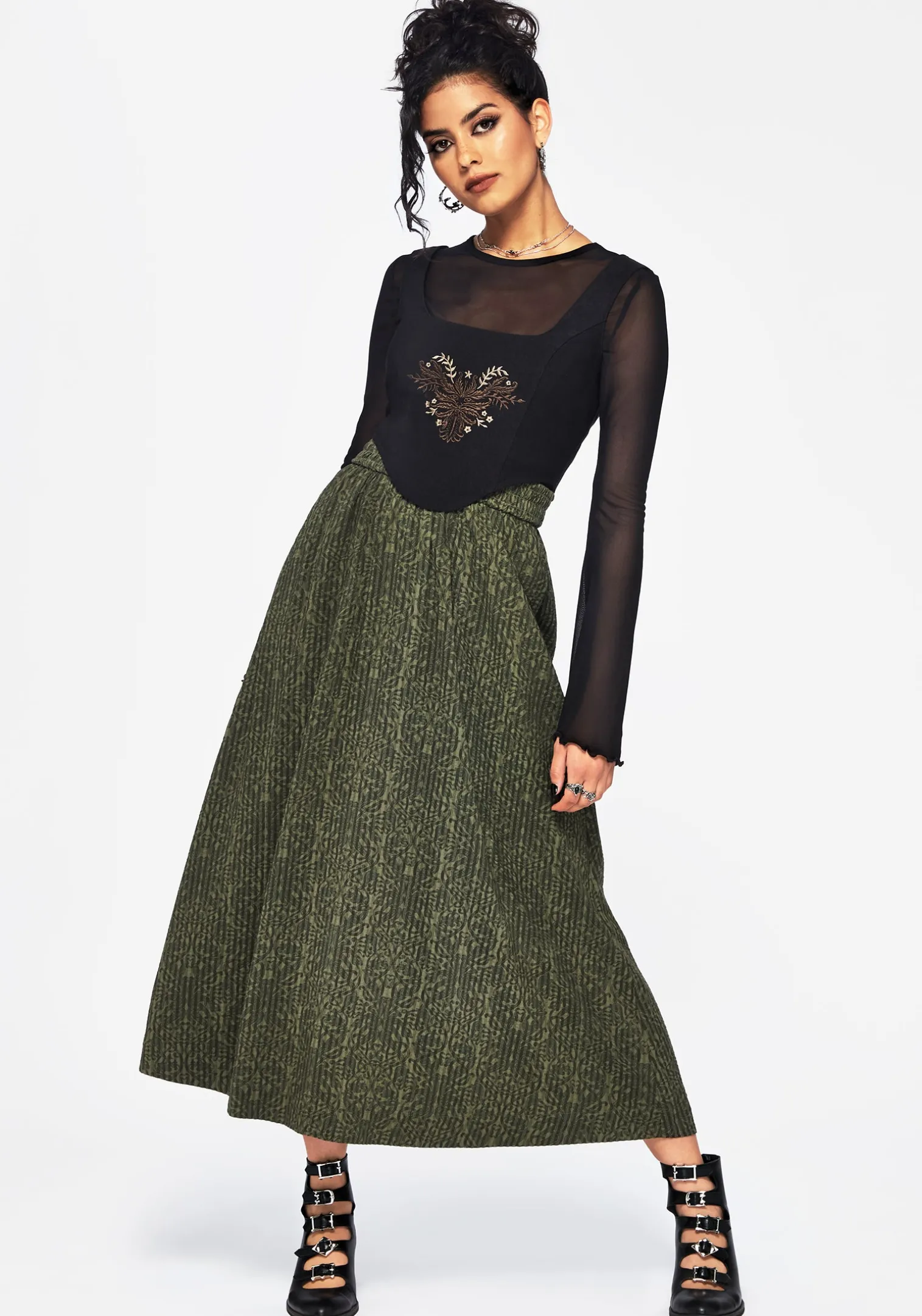 Francesca Printed Midaxi Skirt
