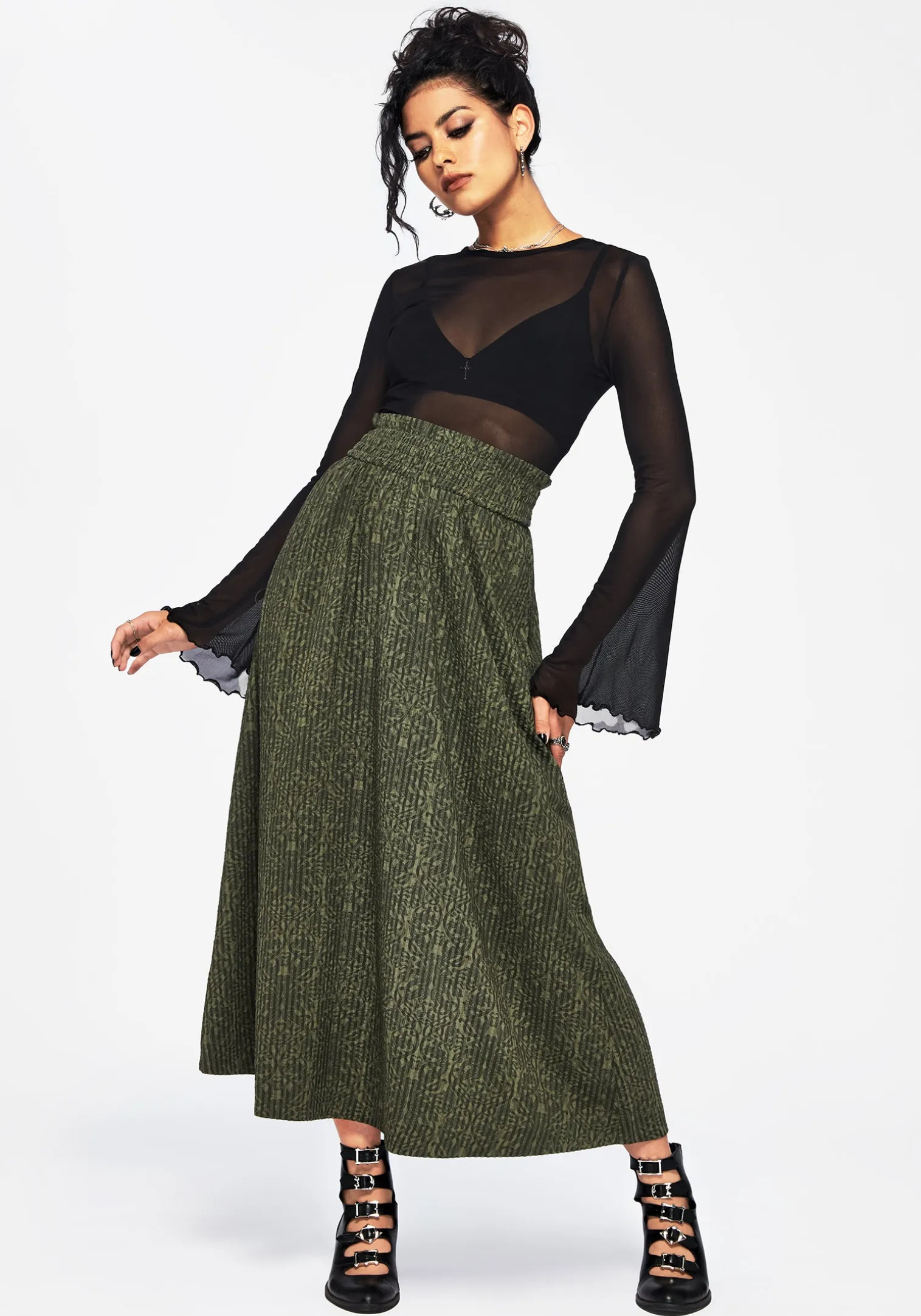 Francesca Printed Midaxi Skirt