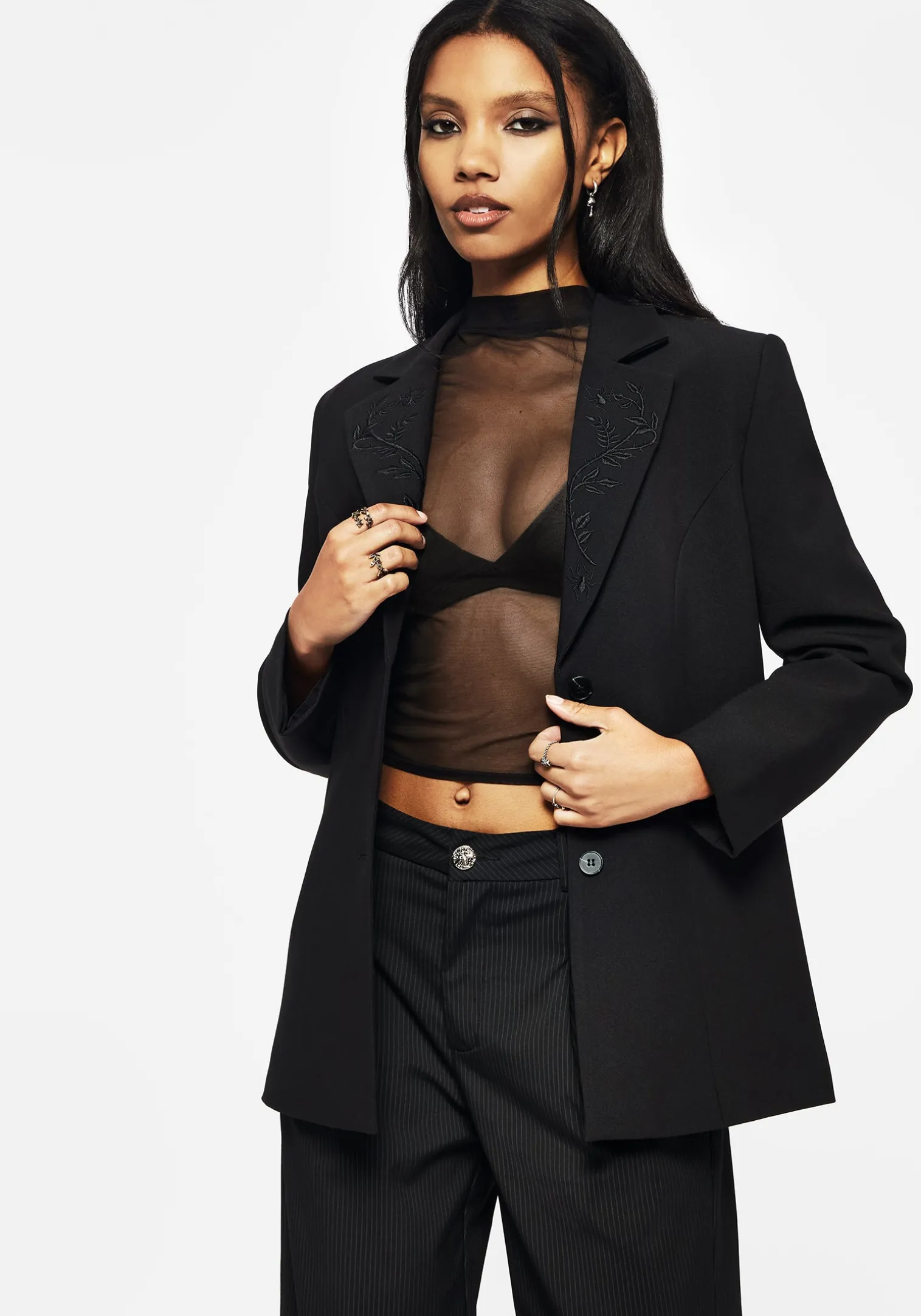 Funnelweb Embroidered Relaxed Blazer