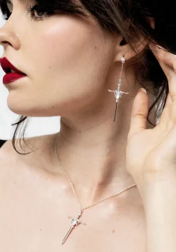 Galatine Opal Sword Necklace