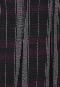 Gambit Check Pleated Mini Skirt