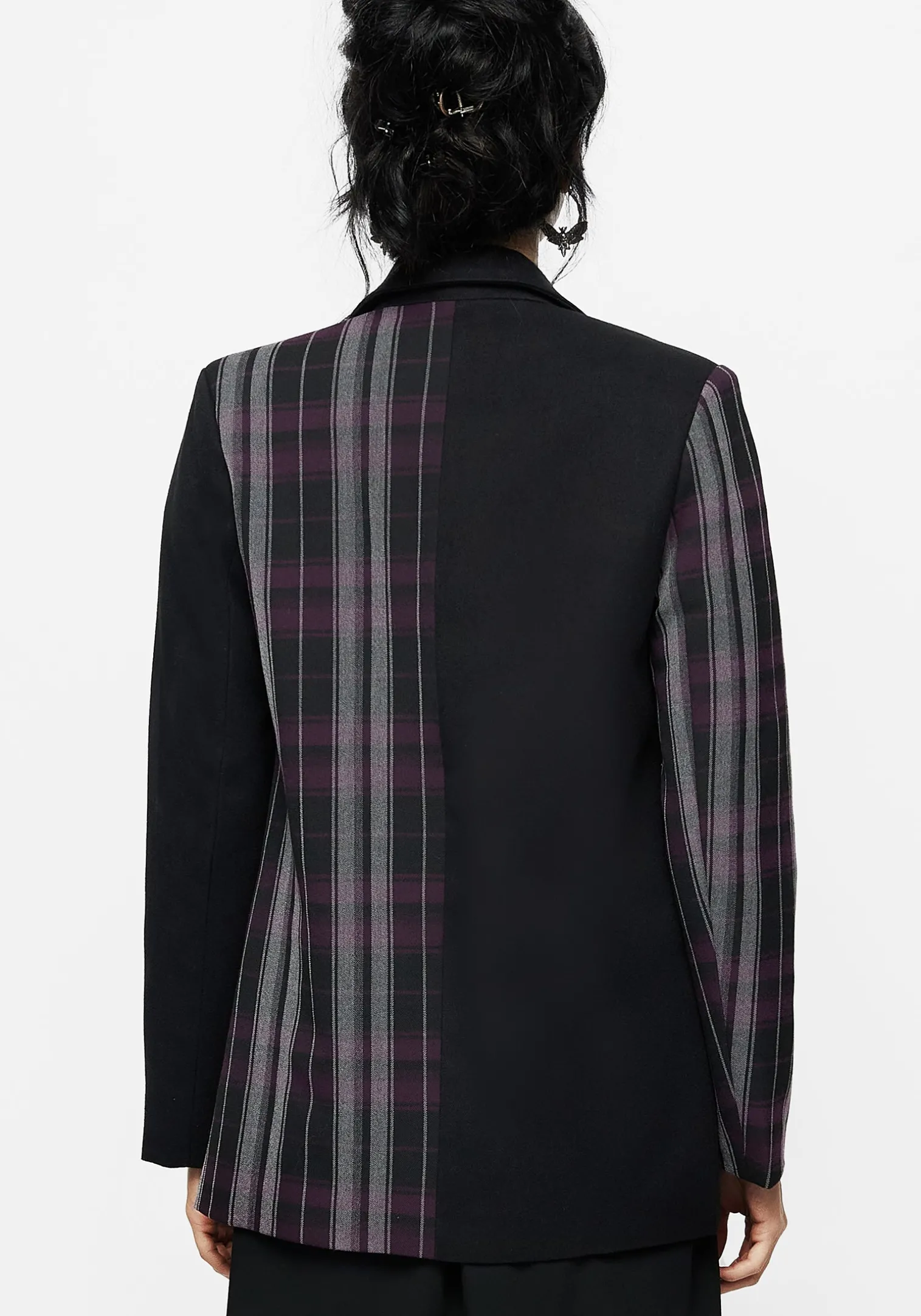 Gambit Spliced Check Blazer