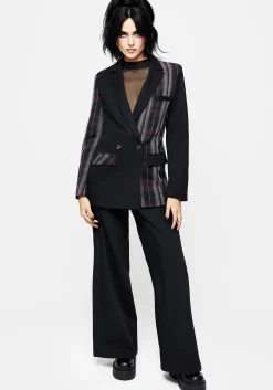 Gambit Spliced Check Blazer