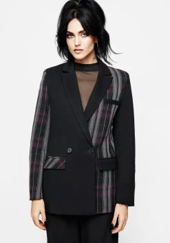 Gambit Spliced Check Blazer