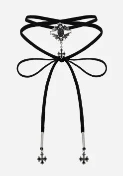 Gargoyle Gothic Cord Choker Necklace