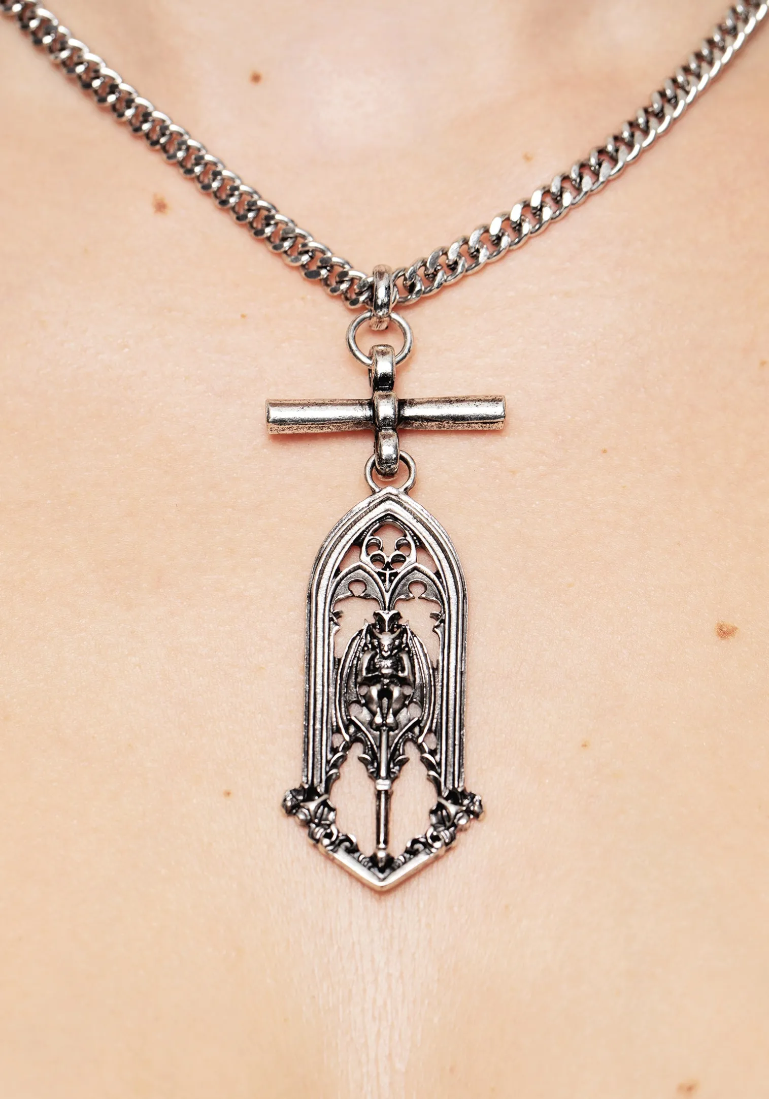 Gargoyle Gothic Pendant Necklace