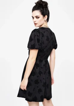 Giselle Floral Puff Sleeve Mini Dress