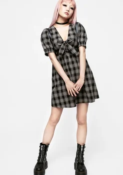 Glenda Check Mini Dress