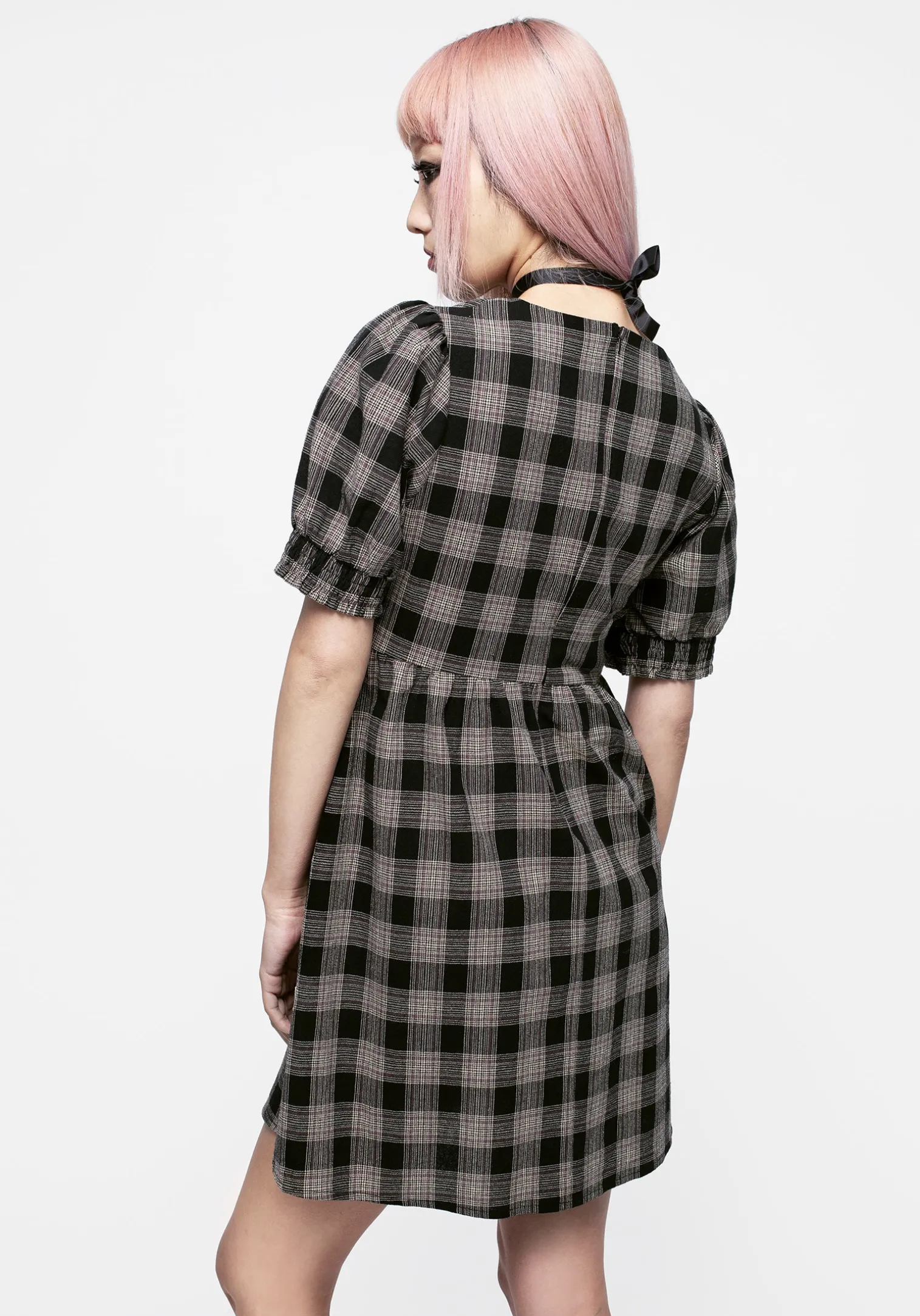 Glenda Check Mini Dress