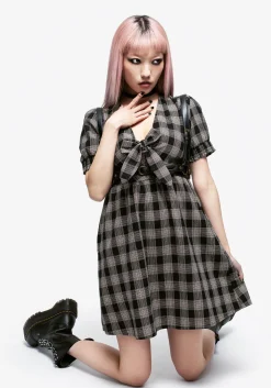Glenda Check Mini Dress