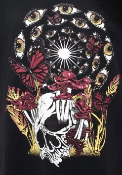 God's Flesh Graphic Print Tee Dress