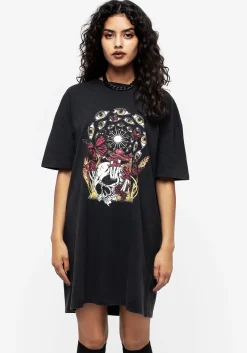 God's Flesh Graphic Print Tee Dress