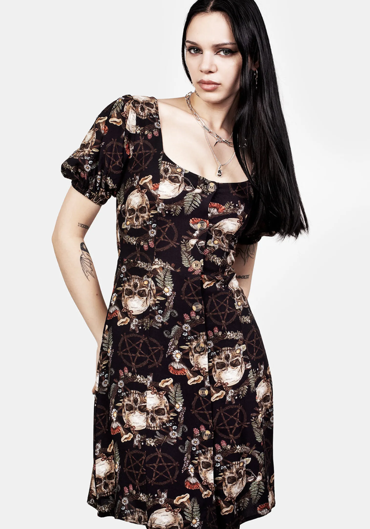 Goliath Puff Sleeve Mini Dress