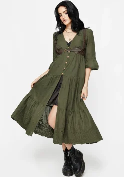 Gossamer Tiered Overdress - Green