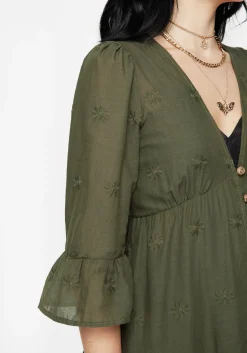 Gossamer Tiered Overdress - Green