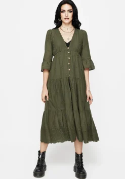 Gossamer Tiered Overdress - Green