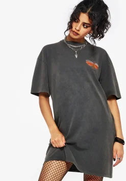 Griffinfly Cotton Embroidered Jersey Mini Tee Dress