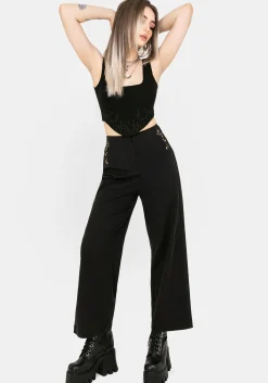 Harmony Embroidered Cropped Trouser