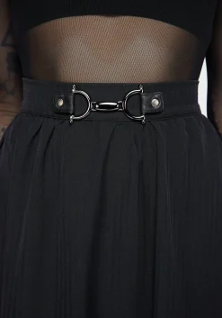Haunted Midaxi Herringbone Skirt