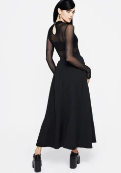 Haunted Midaxi Herringbone Skirt