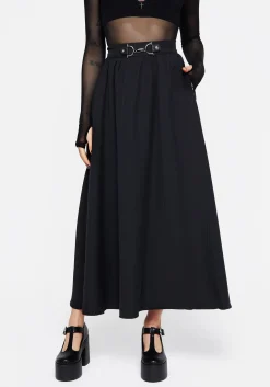 Haunted Midaxi Herringbone Skirt