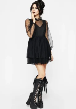 Headhunter Frill Neck Mini Dress