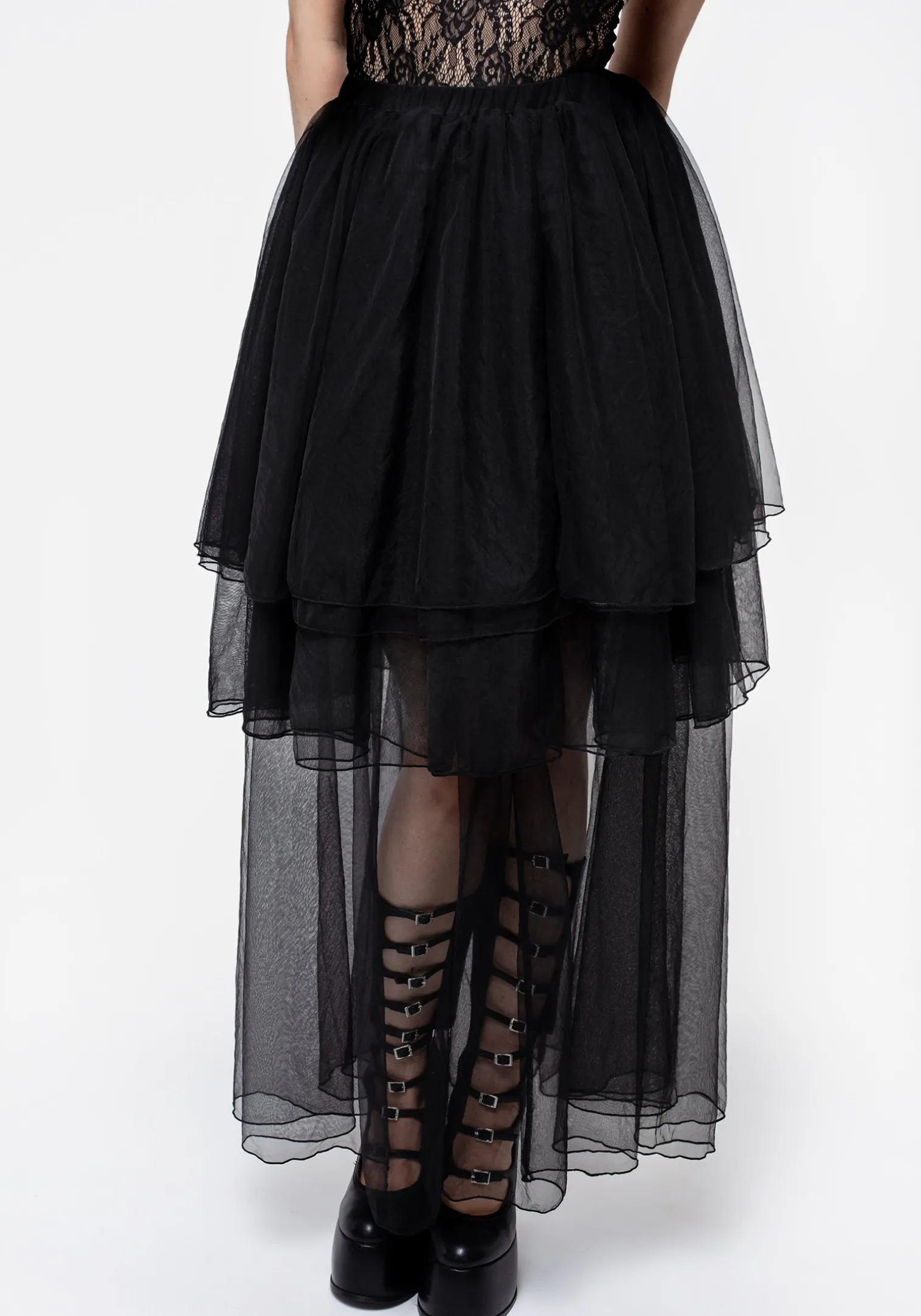 Headhunter Layered Tulle Maxi Skirt