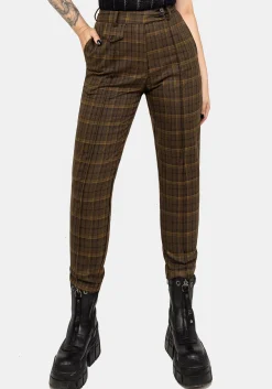 Heath Check Tapered Trousers