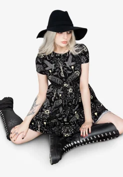Hecate's Garden Skater Mini Dress