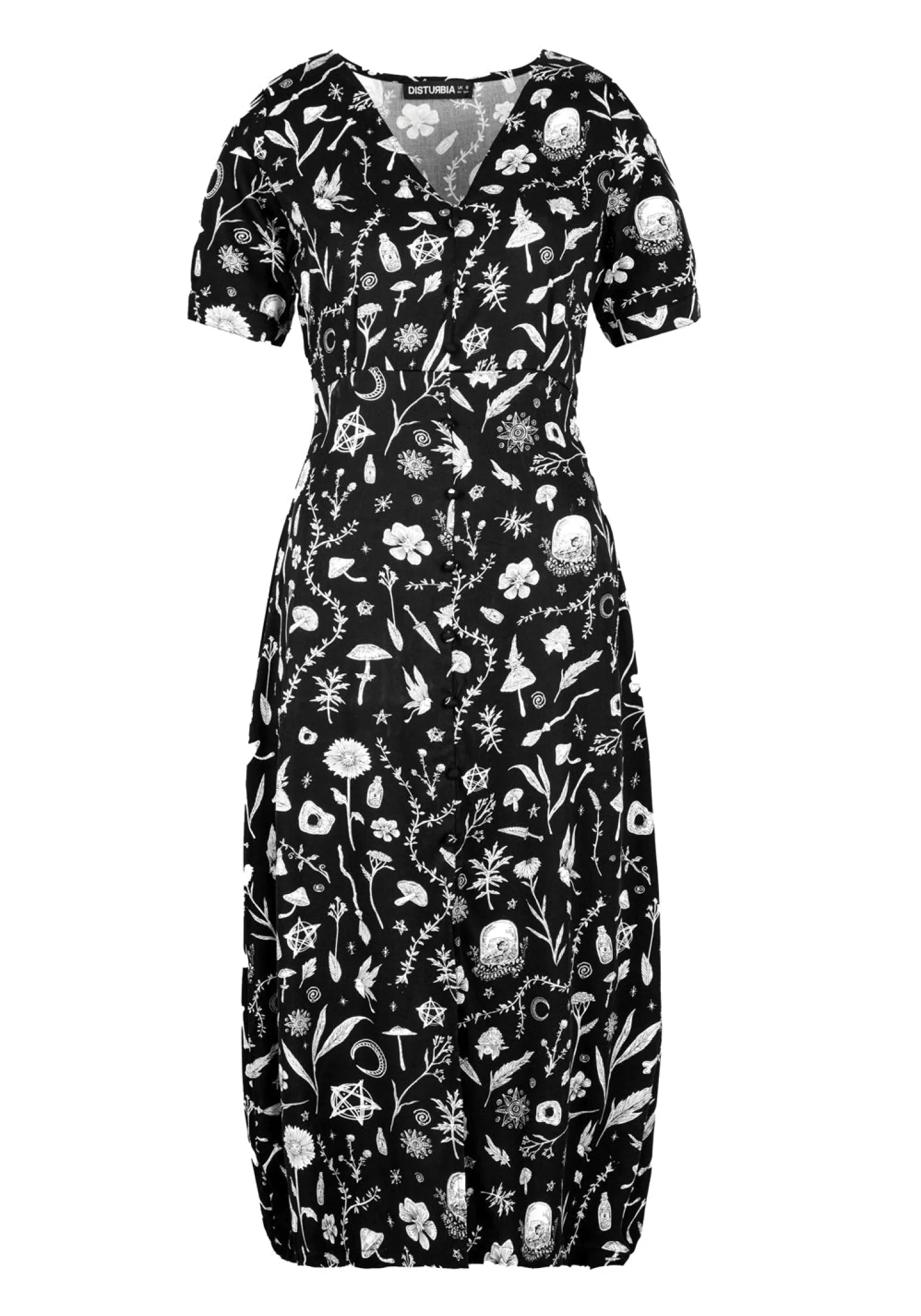 Hedgewitch V-neck Midi Dress