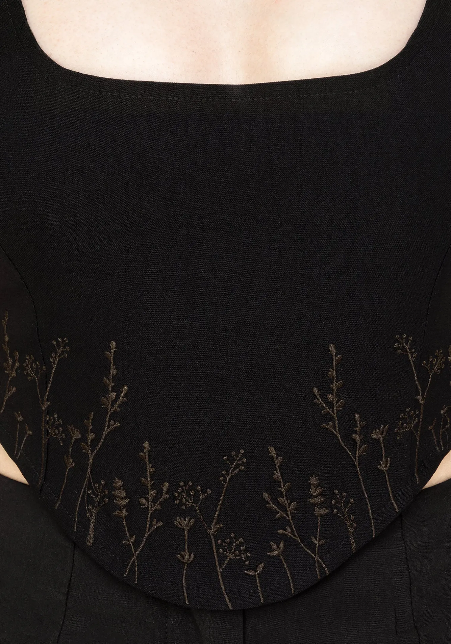 Helena Embroidered Corset Top