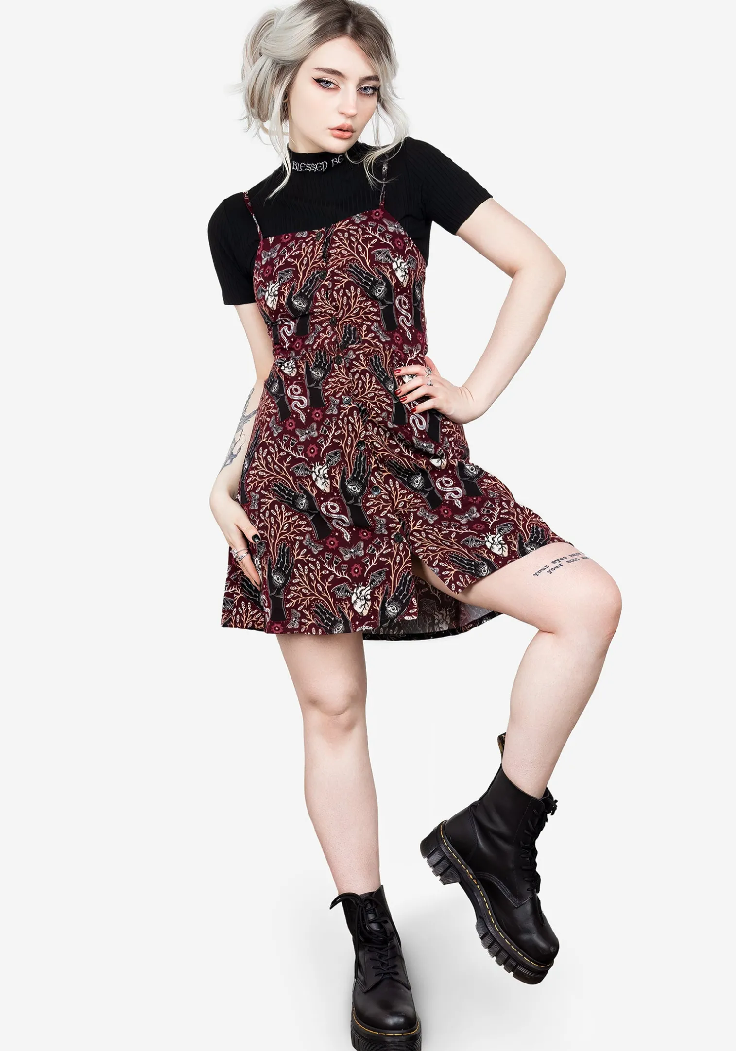 Hemlock Button Up Apron Dress