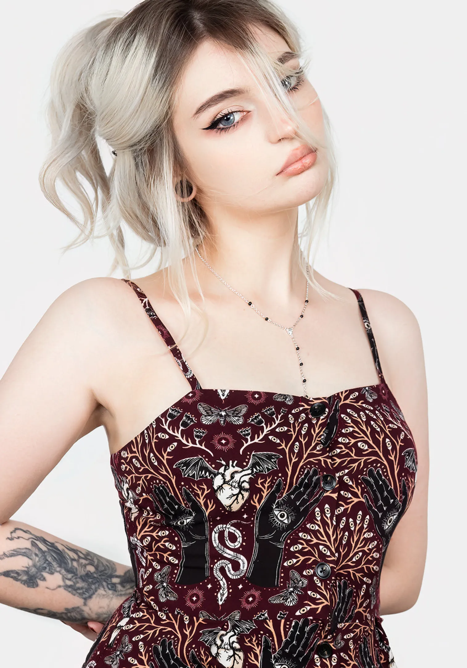 Hemlock Button Up Apron Dress
