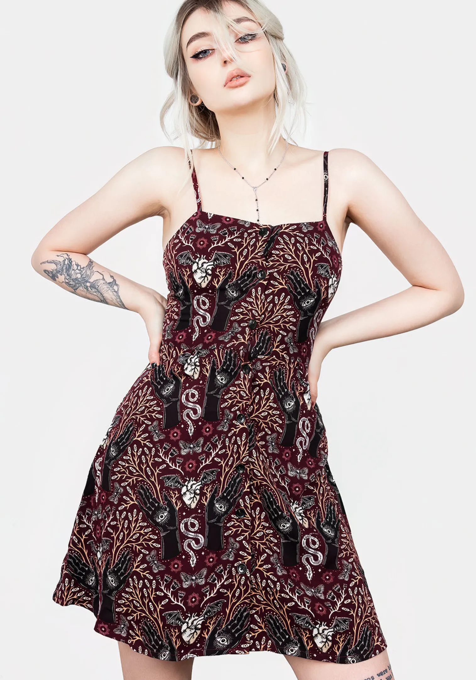Hemlock Button Up Apron Dress