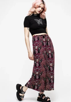Hemlock Print Tie Waist Culottes