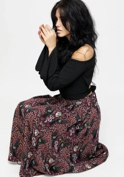 Hemlock Tie Detail Midi Skirt
