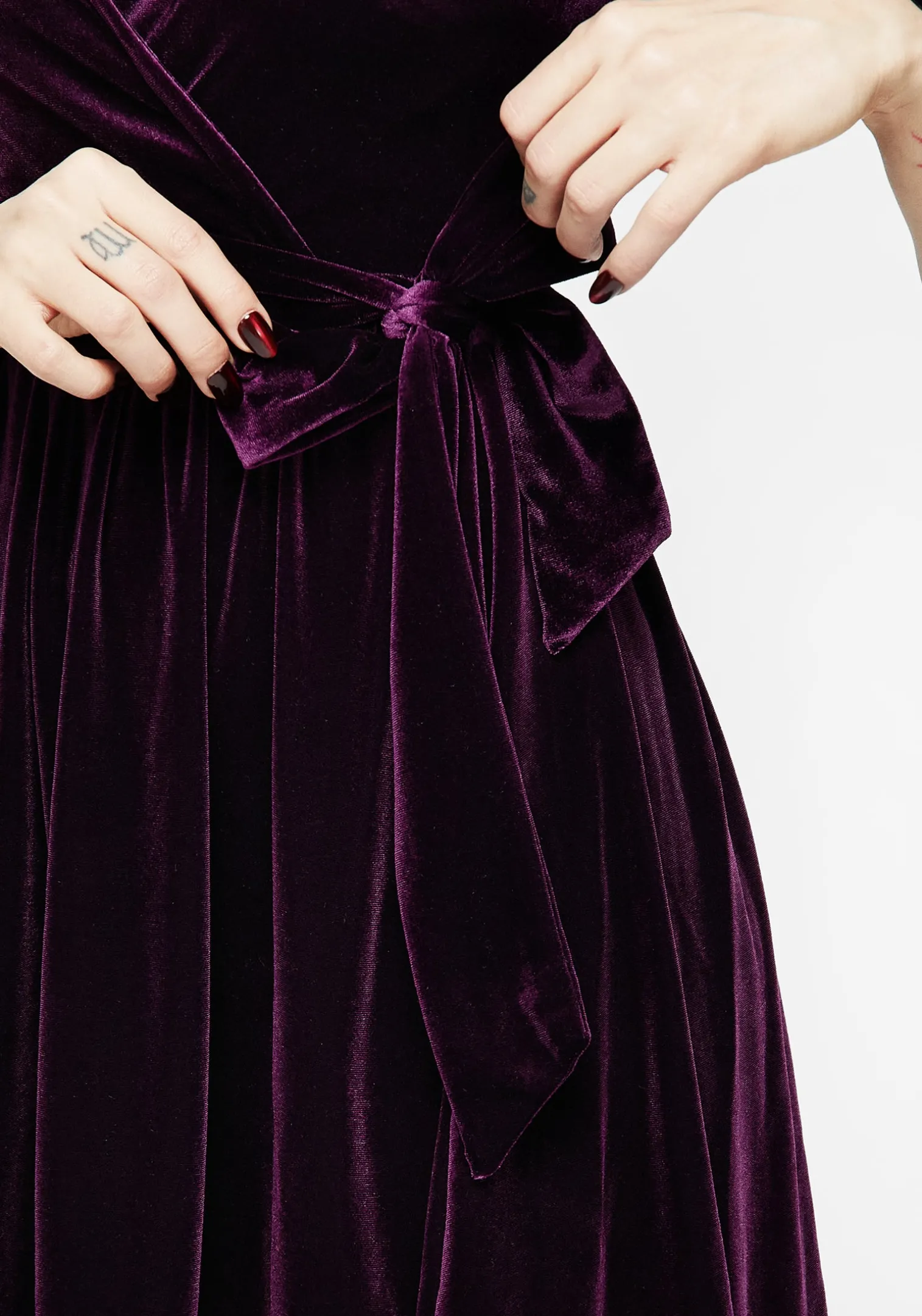 Hera Embroidered Mini Wrap Dress