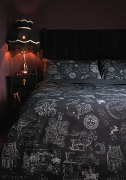 Heresy Woodcut Print Cotton Bedding Set - US Queen