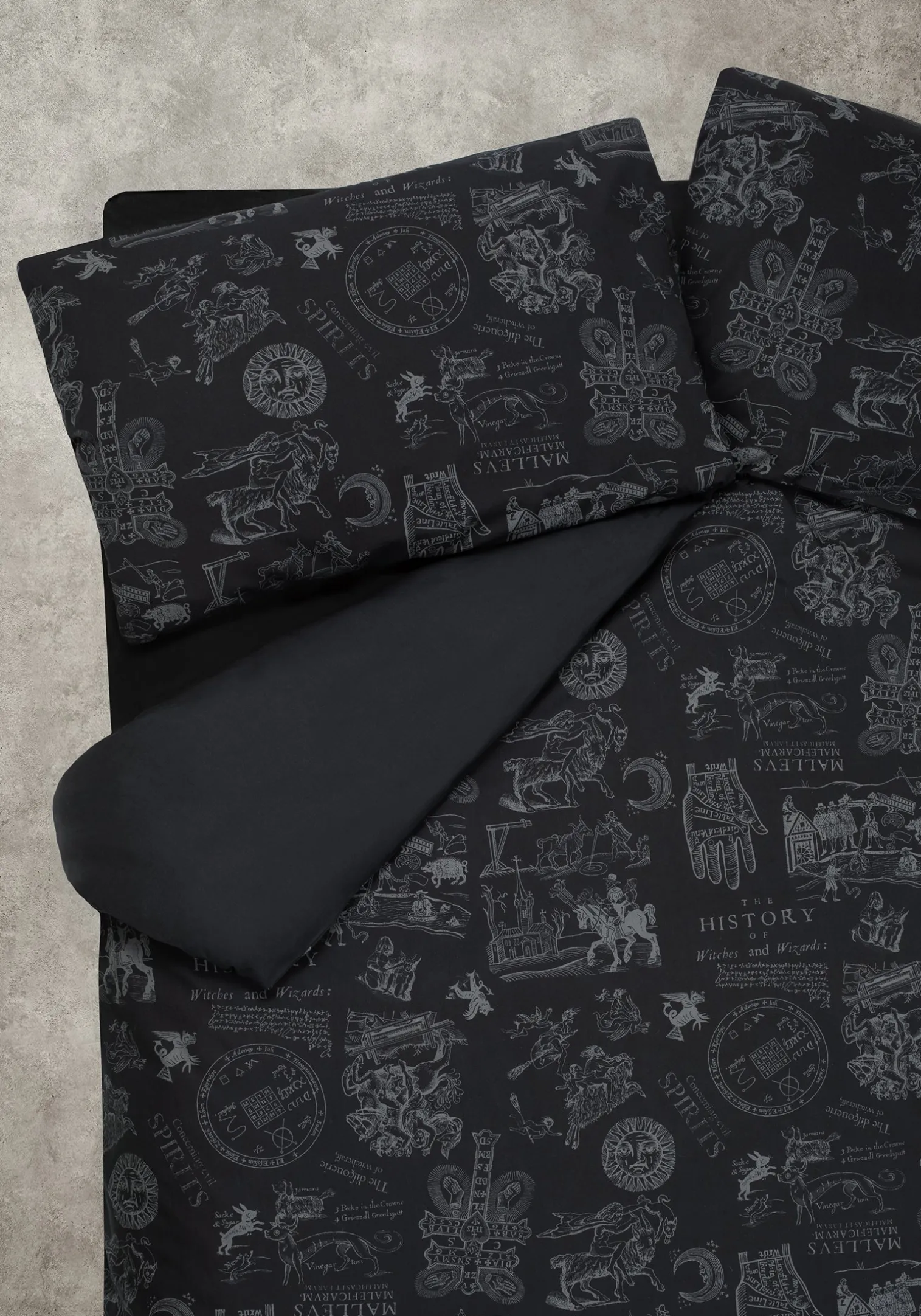 Heresy Woodcut Print Cotton Bedding Set - US Queen