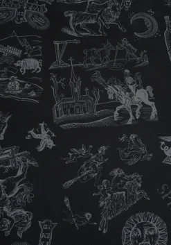 Heresy Woodcut Print Cotton Bedding Set - US Queen