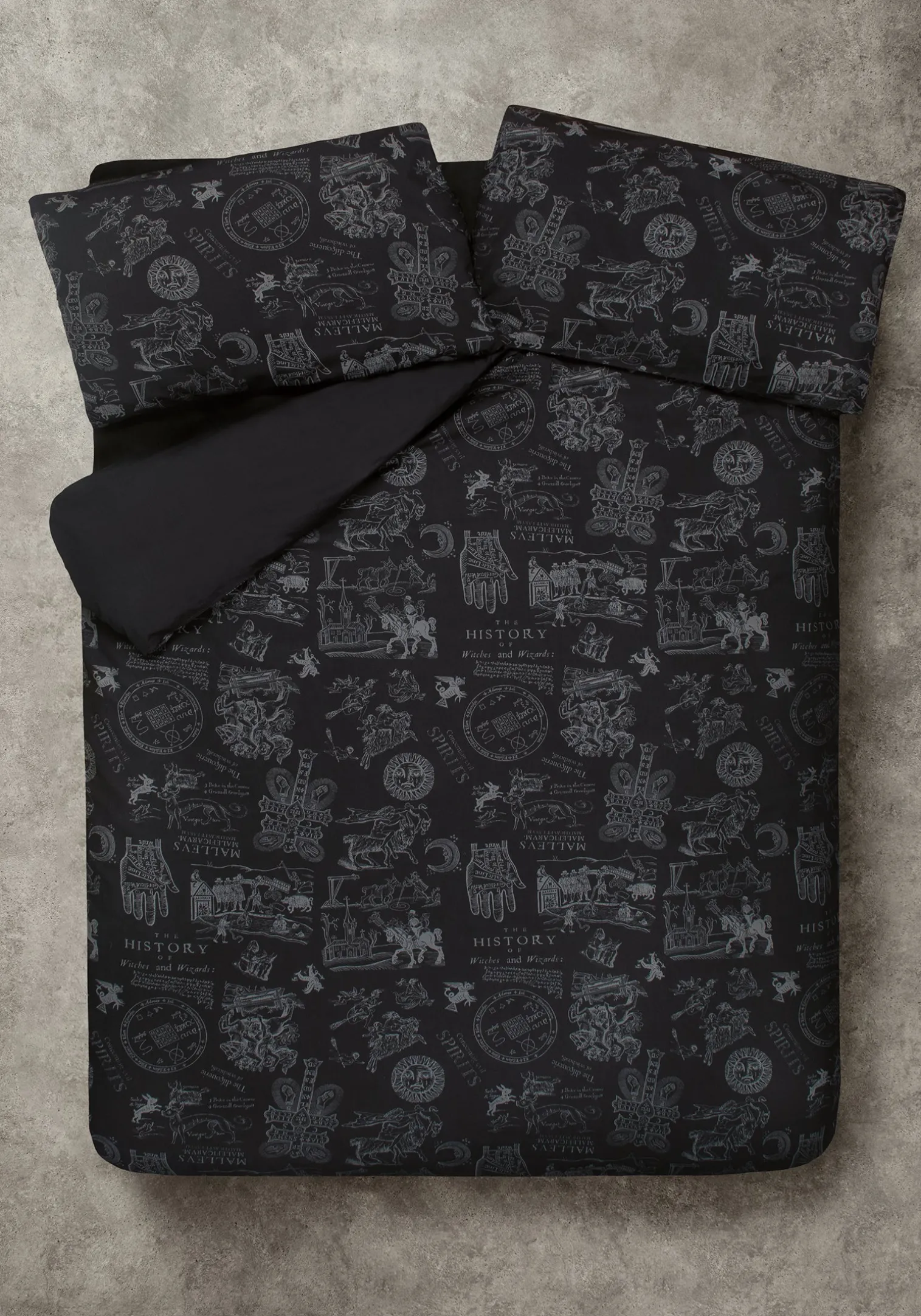 Heresy Woodcut Print Cotton Bedding Set - US Queen